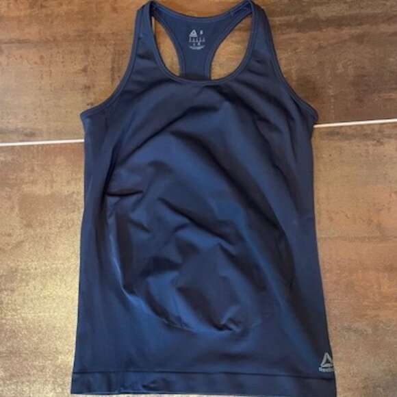 Reebok Tops - Reebok Navy Blue Seamless Maternity Tank Top - S